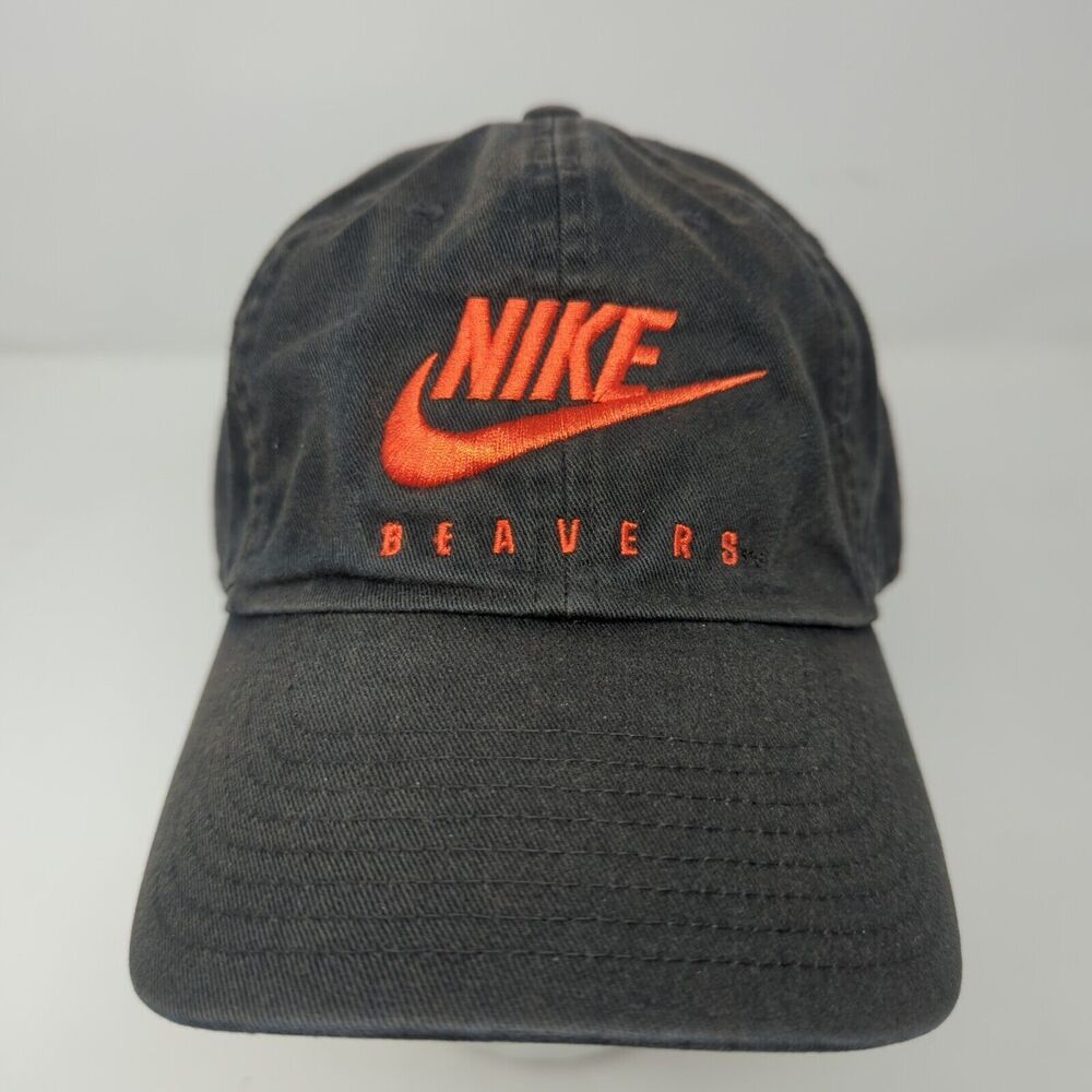 Nike OSU Strapback Hat Adjustable Oregon State Beavers Black Heritage86 Cap